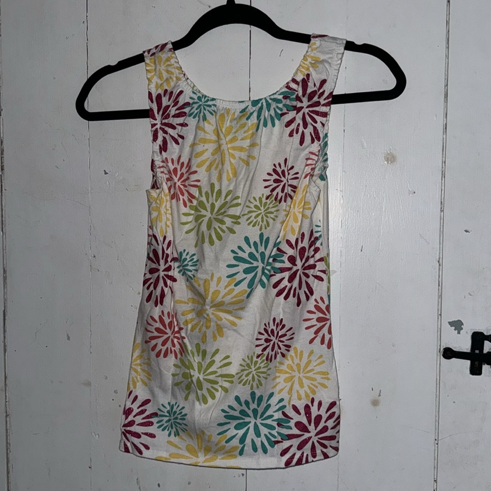 Girls Color Bursts Patterned Tank - Picture 2 of 5